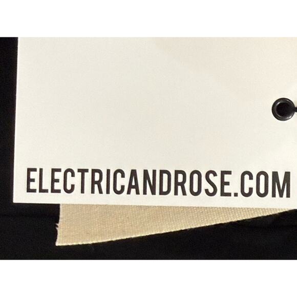 ELECTRIC & ROSE BLACK TEXTURED KNIT DRAWSTRING JOGGER LOUNGE SWEATPANTS PANTS XS - Picture 4 of 5